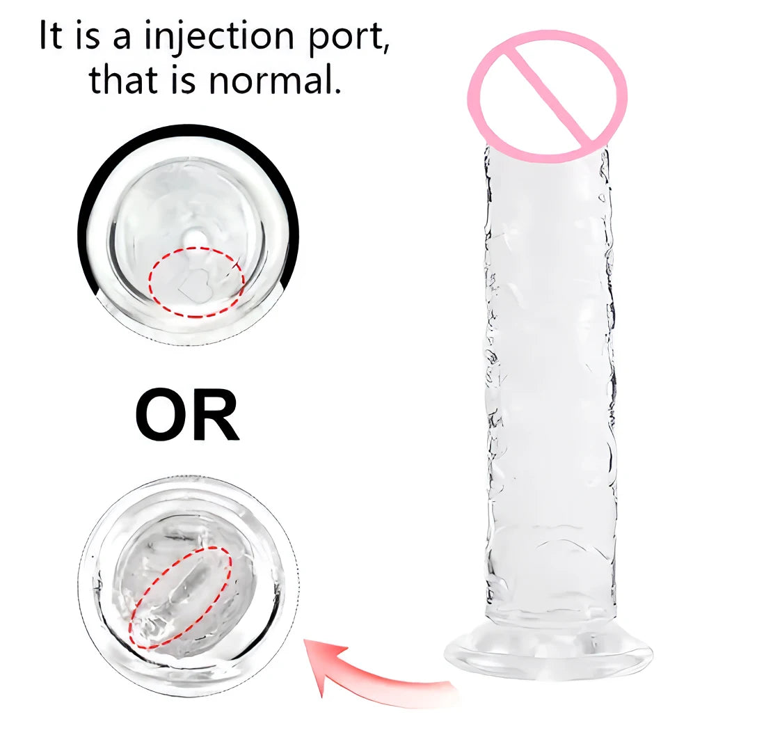 Realistic Suction Cup Dildo – Soft TPE G-Spot Massager | Waterproof Personal Wellness Toy for Solo & Couples
