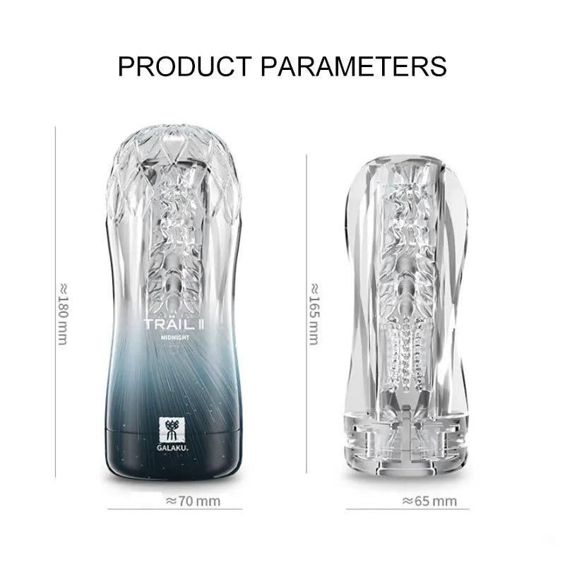 Male Masturbator Pocket Pussy Cup – Soft Transparent Vacuum Stroker
