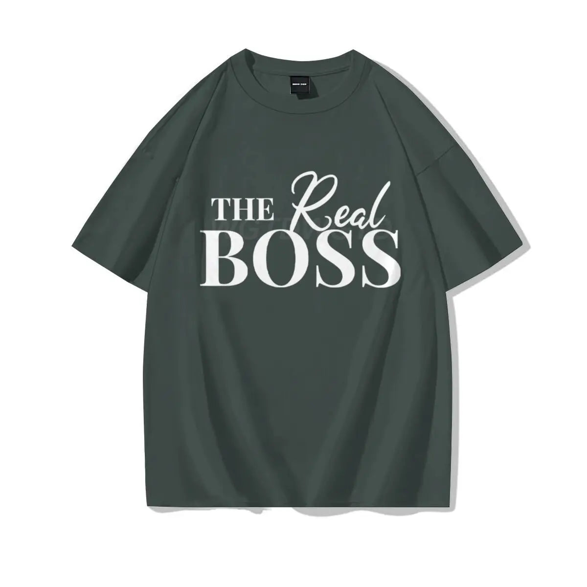 The Boss & The Real Boss Matching T-shirts Couples Matching Outfits Gifts Funny Letter Print Valentine's Day Men Women Clothing