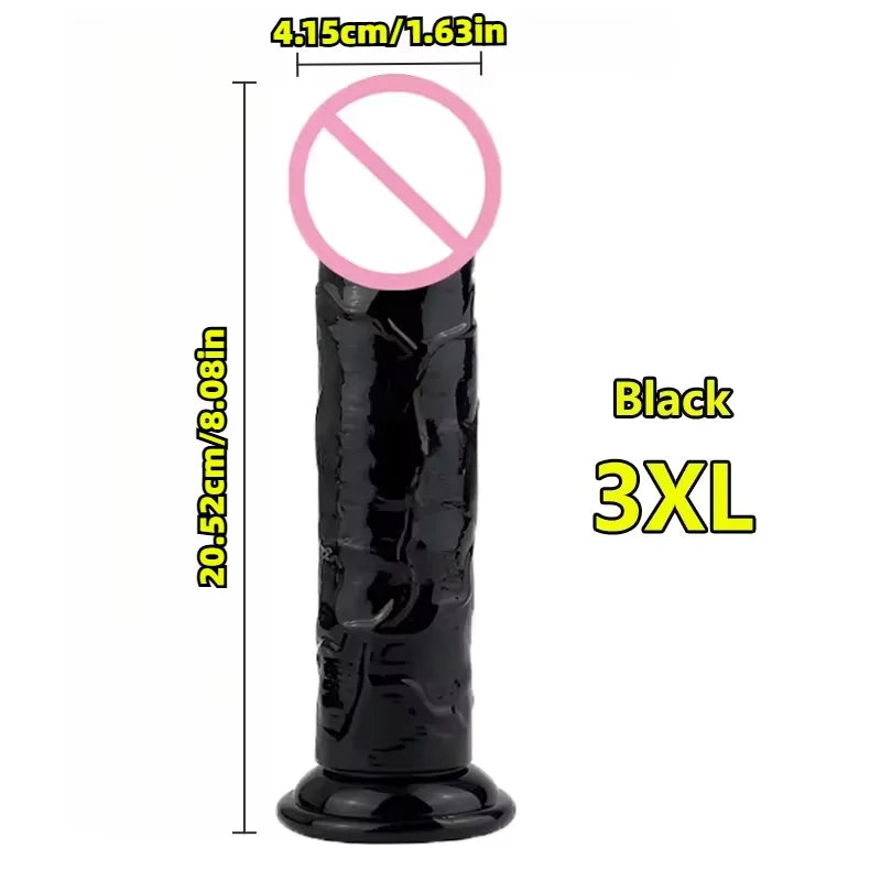 Realistic Suction Cup Dildo – Soft TPE G-Spot Massager | Waterproof Personal Wellness Toy for Solo & Couples
