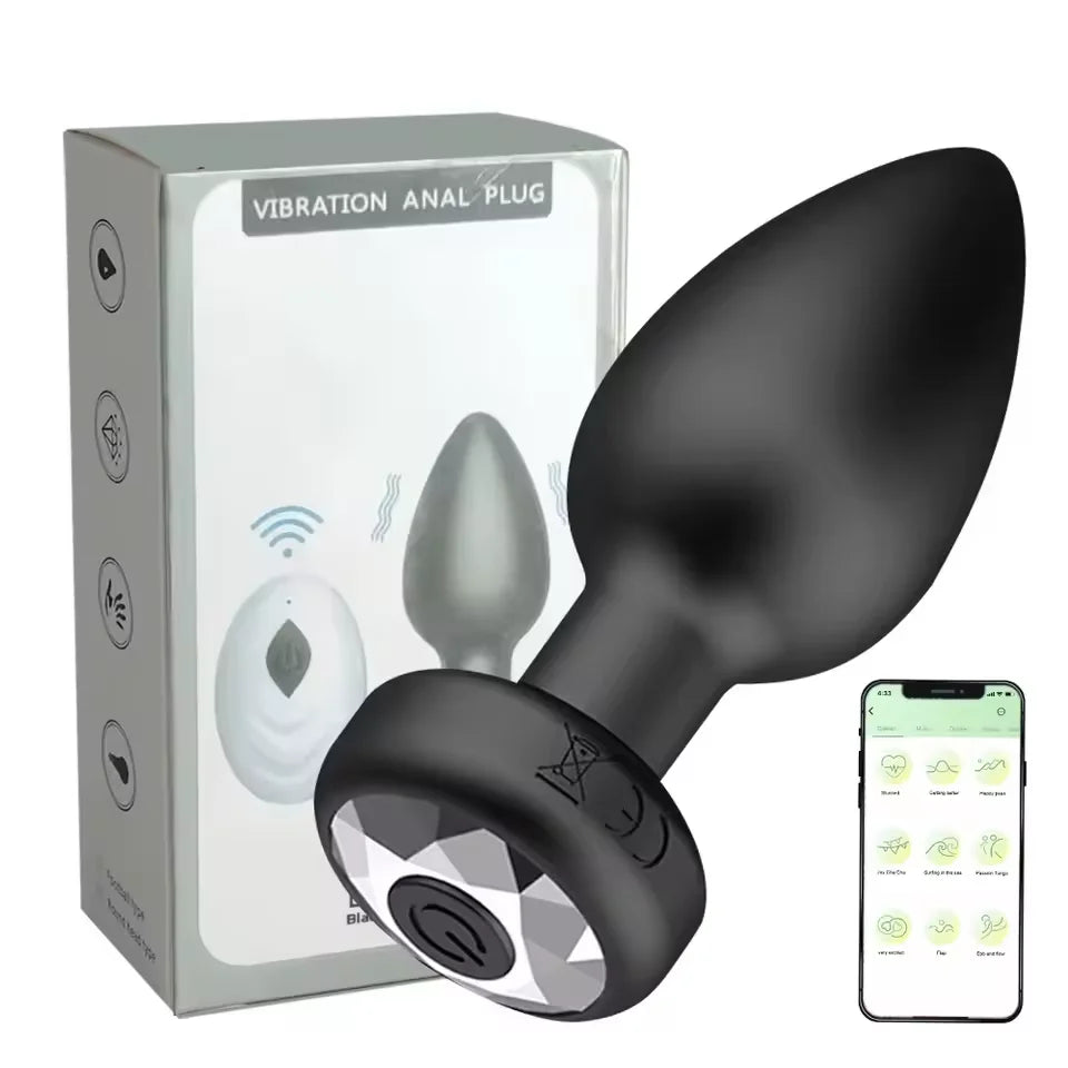 Anal Plug Vibrator Wireless Butt Plug Prostate Vibrating Massager APP Remote Control Female Masturbator Sex Toys for Women Men