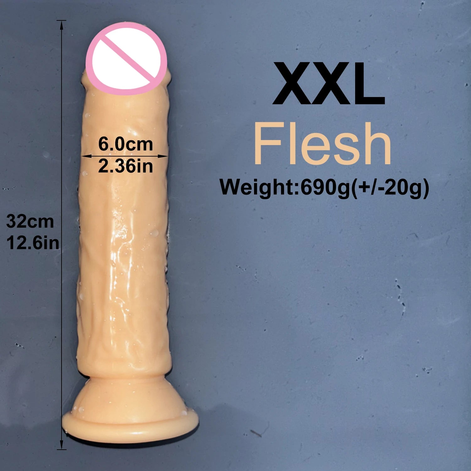 Realistic Jelly Dildo with Suction Cup – 6 Sizes for Women & Men
