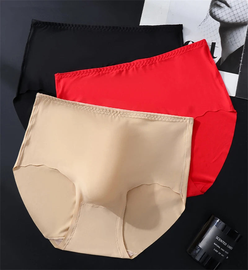 Men's Plus Size Bikini Underwear – Seamless Ice Silk Intimate Briefs