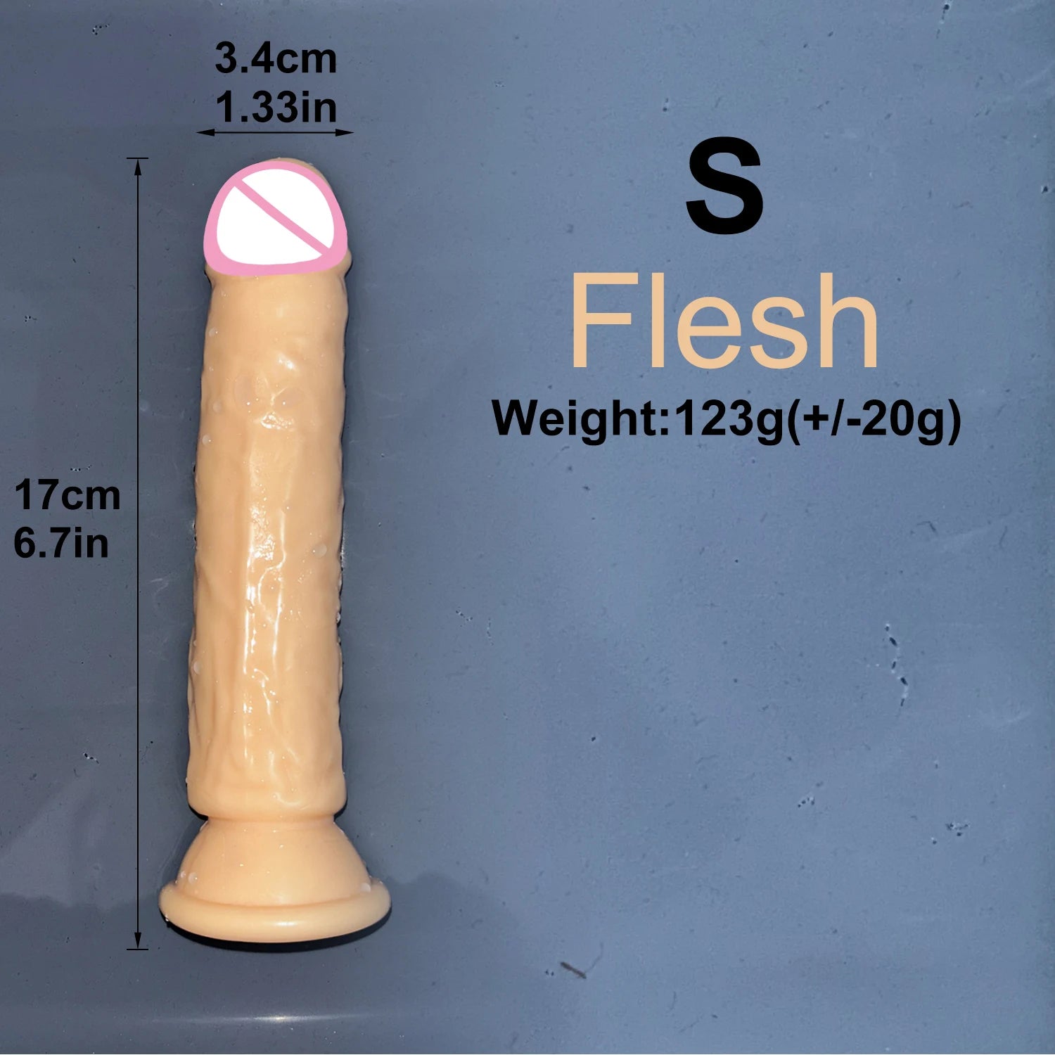 Realistic Jelly Dildo with Suction Cup – 6 Sizes for Women & Men