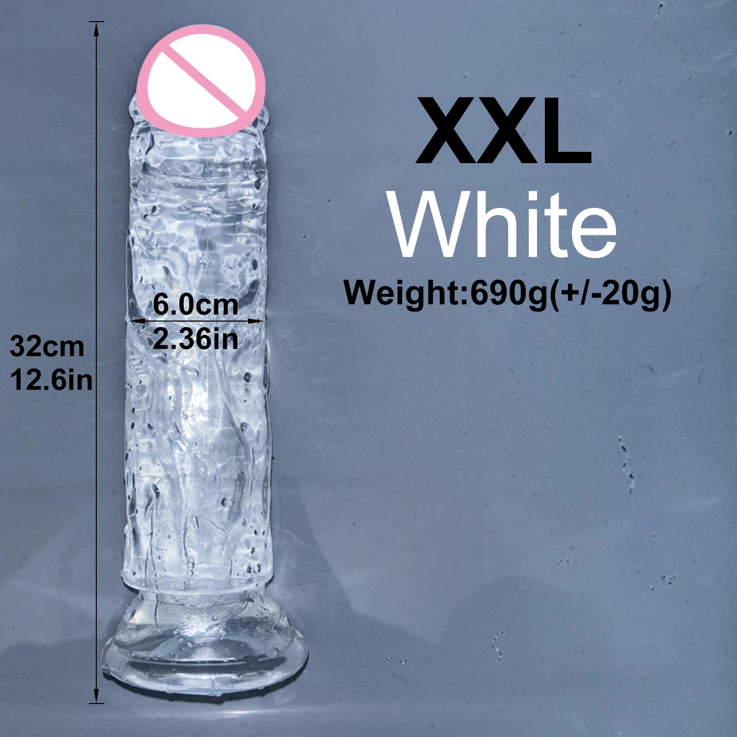 Realistic Jelly Dildo with Suction Cup – 6 Sizes for Women & Men