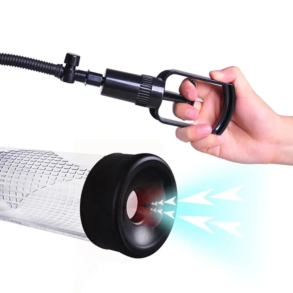 Adult Toy Penis Pump Male Masturbator for Adult Entertainment Penis Pump Increase Cock Length Enlarger Erotic For Adult Men 18+