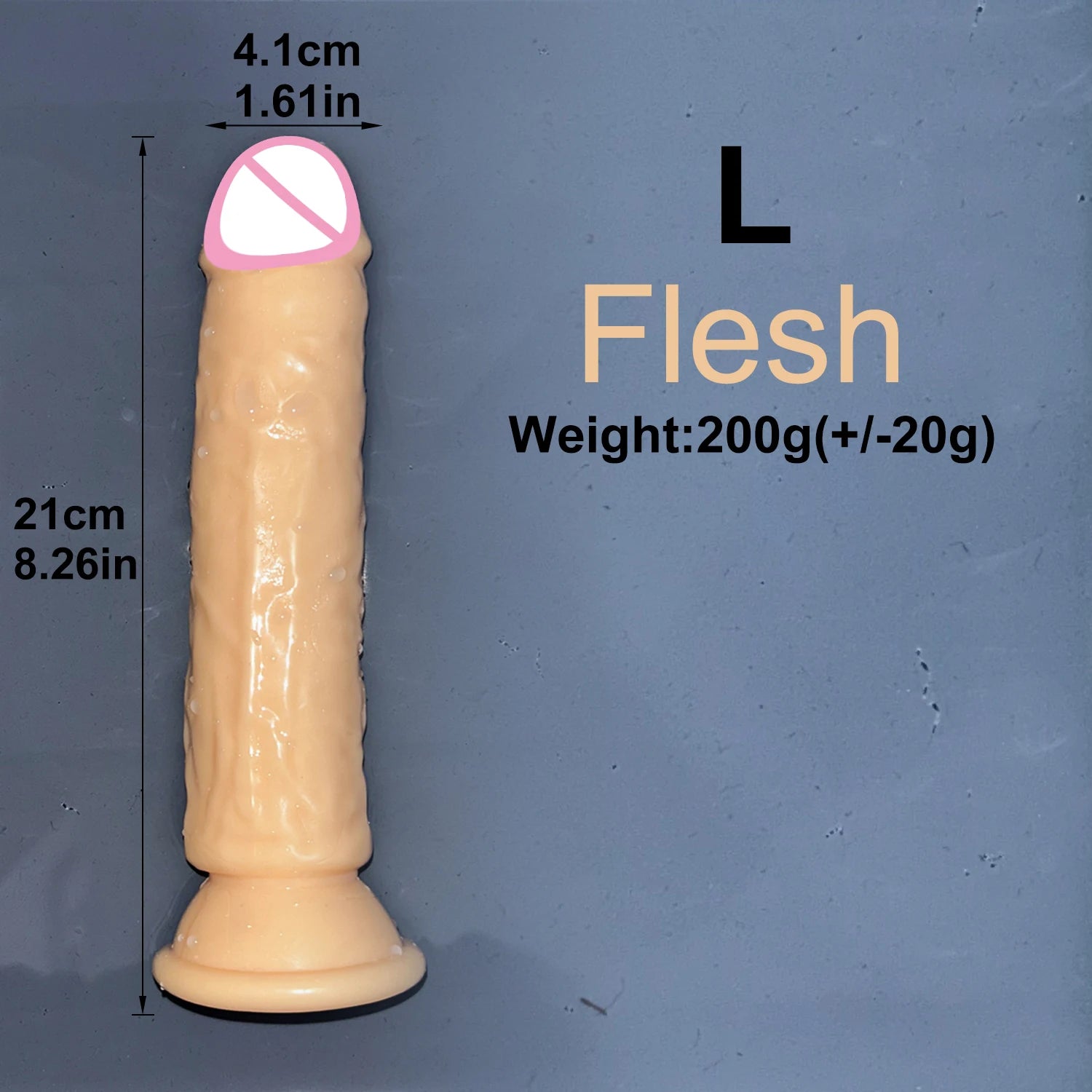 Realistic Jelly Dildo with Suction Cup – 6 Sizes for Women & Men