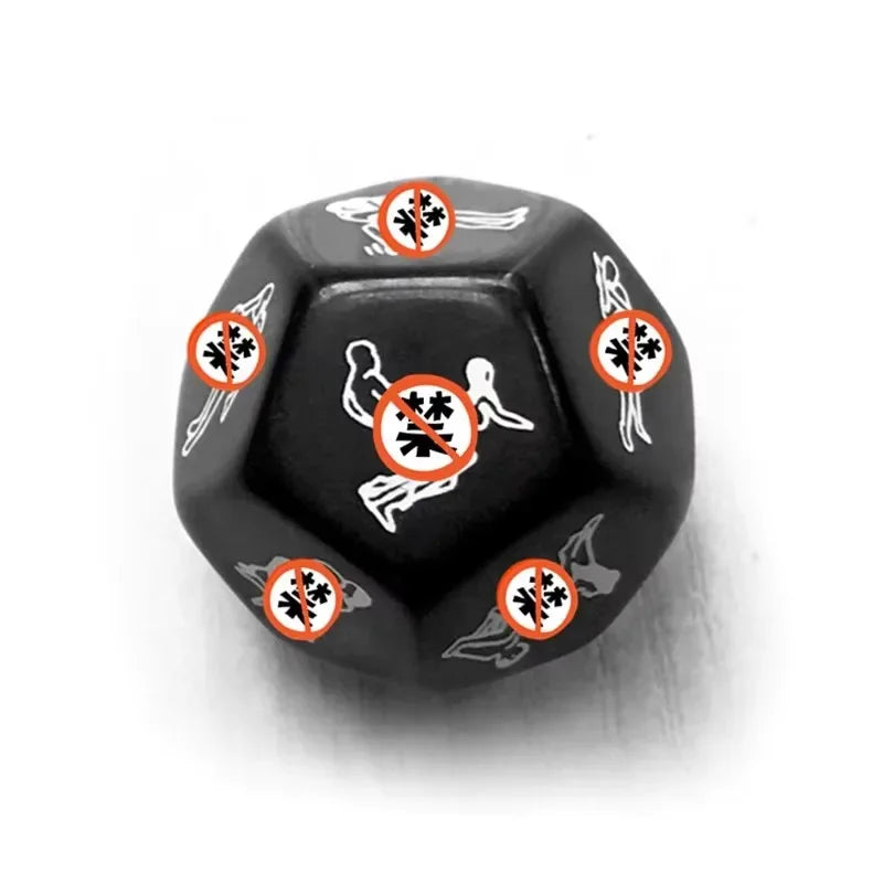 12-Position Erotic Sex Dice for Gay Couples - Romance Humour Party Game, Adult Gambling Craps Sex Toy Gift  Sex Toys for Couples