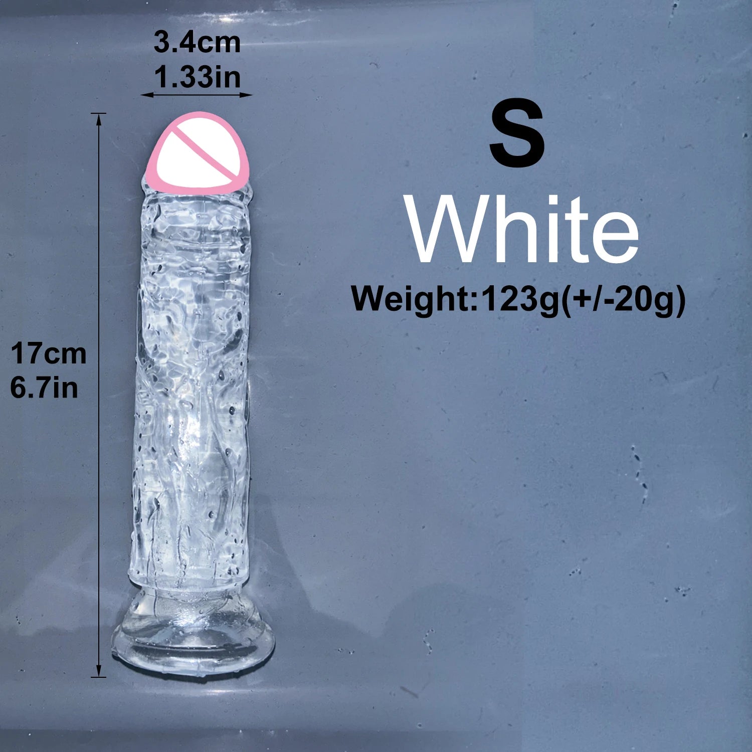Realistic Jelly Dildo with Suction Cup – 6 Sizes for Women & Men