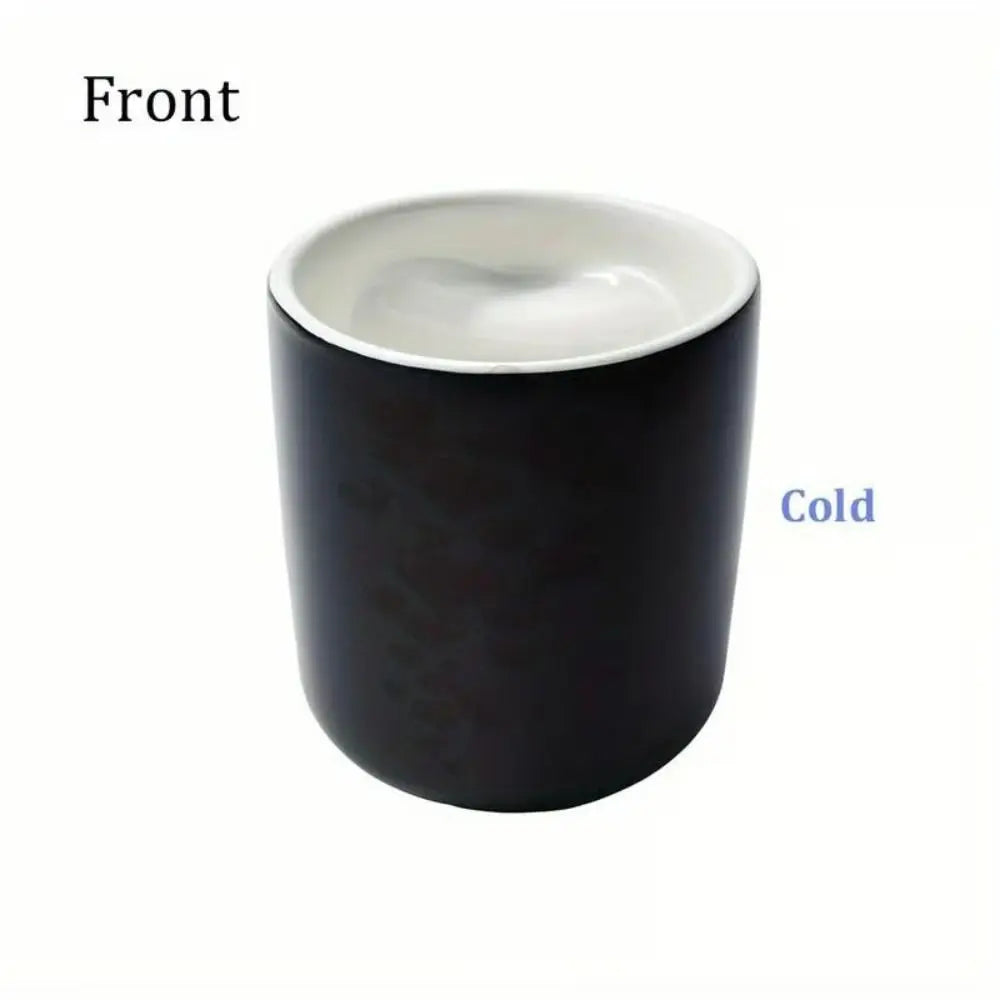 Creative Ceramic Color Changing Mug Heart-Shaped Thermochromic Reveal Coffee Mug 11oz Coffee Cup for Home&Office
