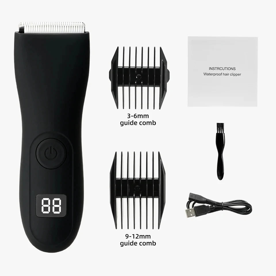 HOMEFISH Body Shaver Groomer Arm Beard Razor & Mens Body Hair Trimmer for Men Balls Women Lady Shaver Hair Removal Trimmer Groin