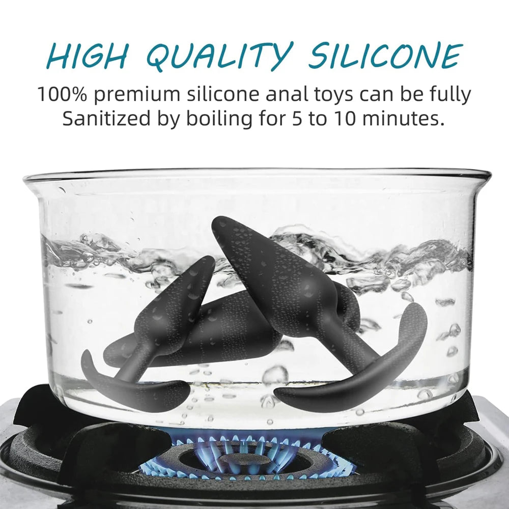 S/M/L Sexy Toys Anal Plug Butt Vibrator Women/Men Soft Silicone Erotic Anal Plug Training Adults Sex Toys for Couple Women Gay