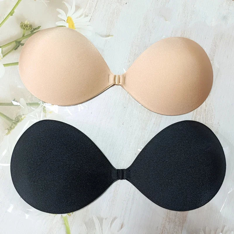Palm Push Up Invisible Silicone Bra Womens Chest Stickers Lift Up Self Adhesive Bra Cover Bra Silicone Pad Sexy Strapless Breast