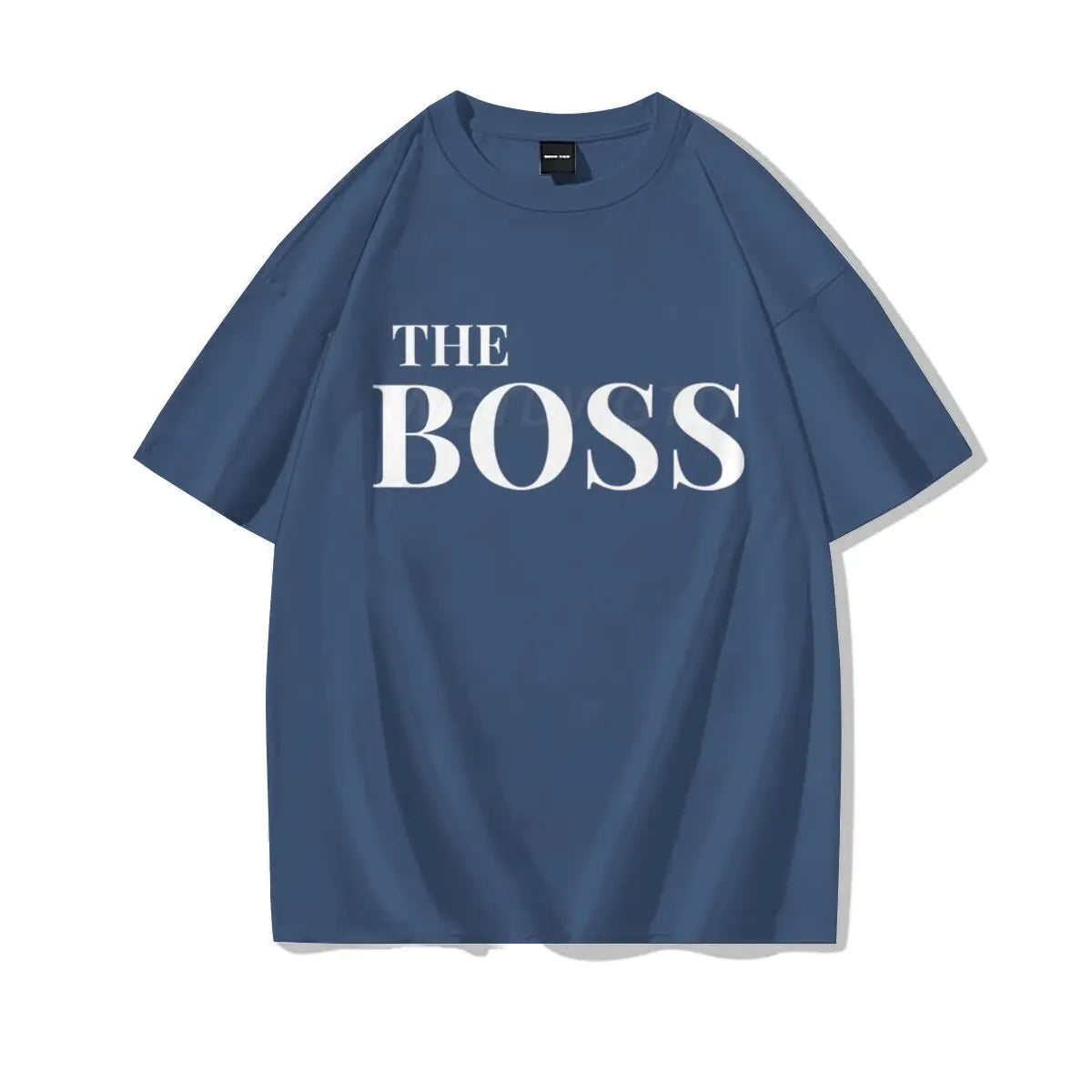 The Boss & The Real Boss Matching T-shirts Couples Matching Outfits Gifts Funny Letter Print Valentine's Day Men Women Clothing
