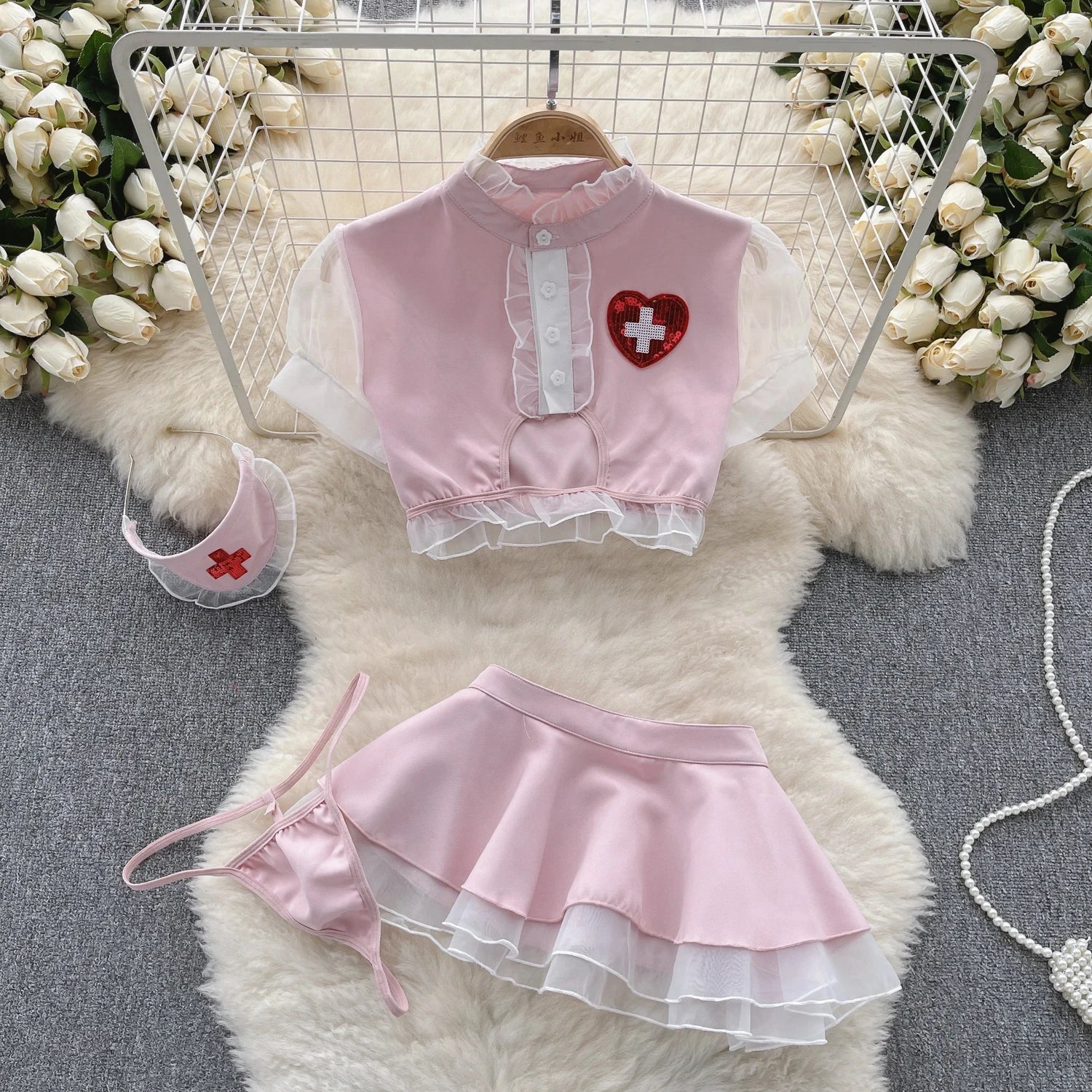 Sexy Lace Strap Jumpsuit Slim Fit Transparent Women's Pajamas Halter Playsuit Erotic Lingerie Catsuit Backless Hollowed Bodysuit