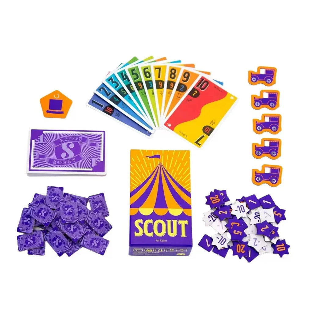 Scout Card Game – Fun Strategy Party Card Game for Couples, Friends & Family | Portable Poker-Style Deck Game for 2-5 Players