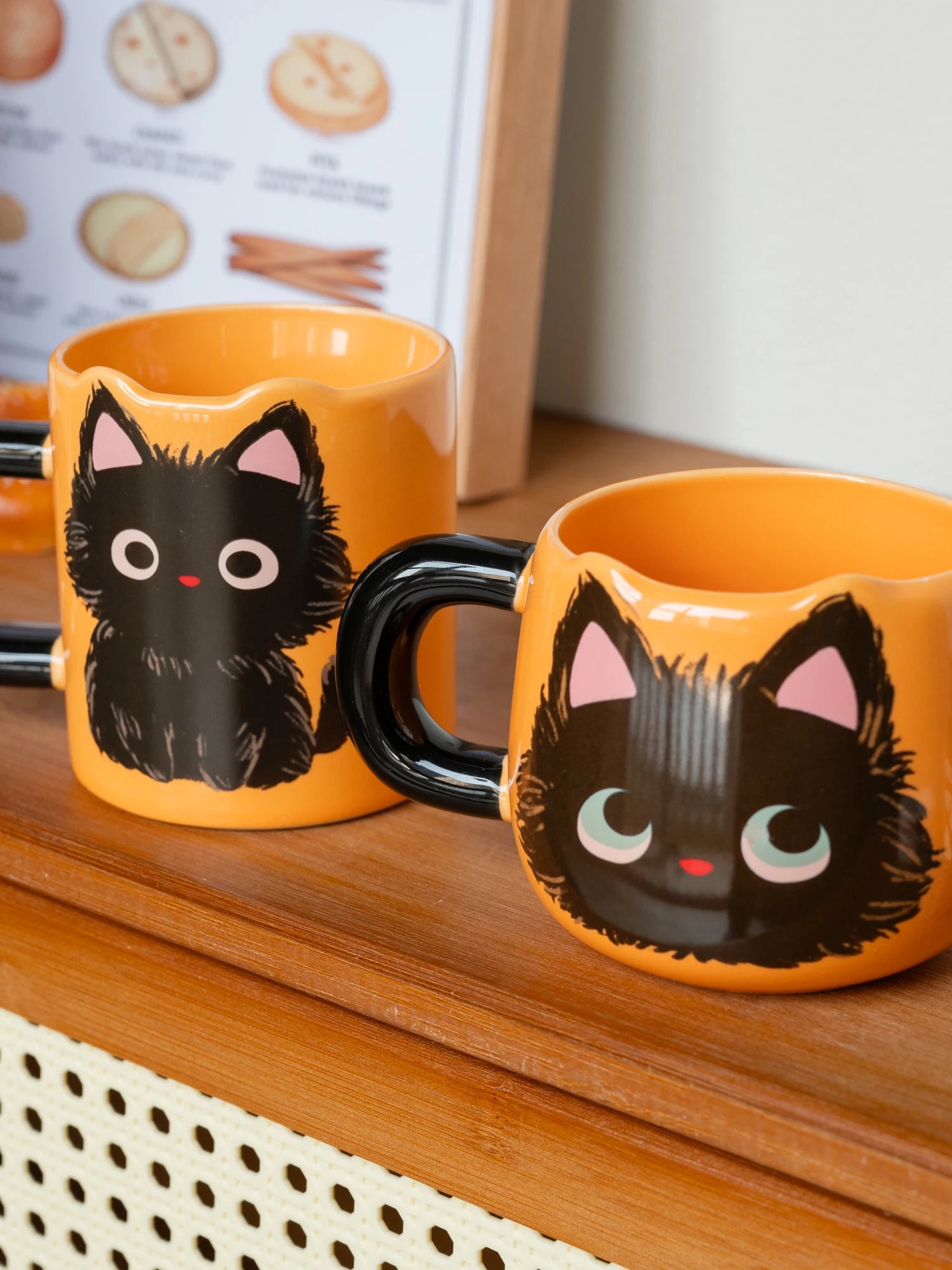 Ceramic  Head Mugs with Spoons Cute Animal Design Drinking Water Cups for Couples Home Office Birthday Gifts