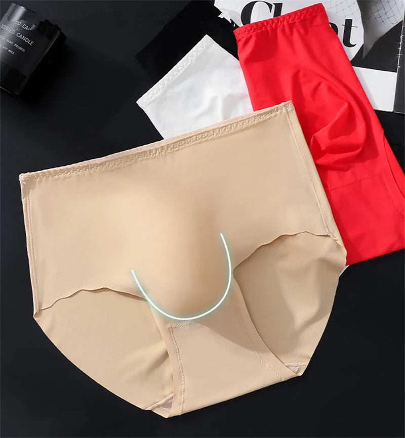 Men's Plus Size Bikini Underwear – Seamless Ice Silk Intimate Briefs
