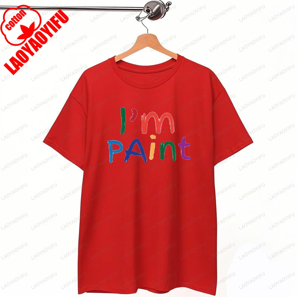 I Love To Finger Paint I'm Paint Humor Graphic T Shirts Funny Couples Matching Valentine T-shirt Rude  Tops Camisetas