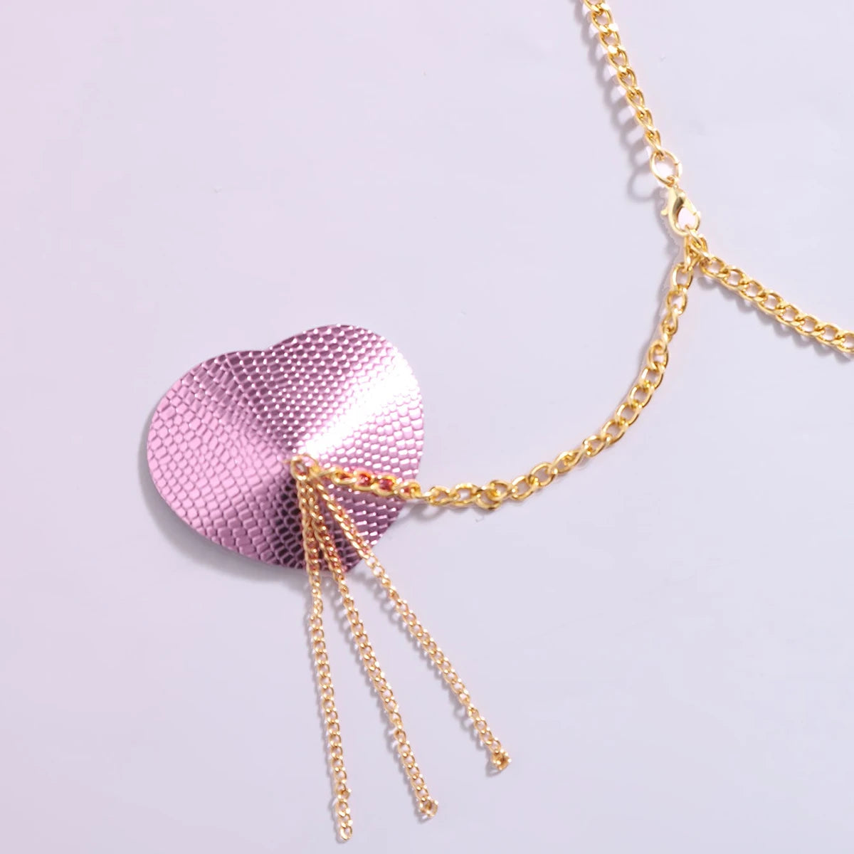 Sexy Metal Chain Linked Nipple Cover With Choker Nipple Pasties  Reusable Women Bondage Choker Collar Body Chain Sex Games Toys