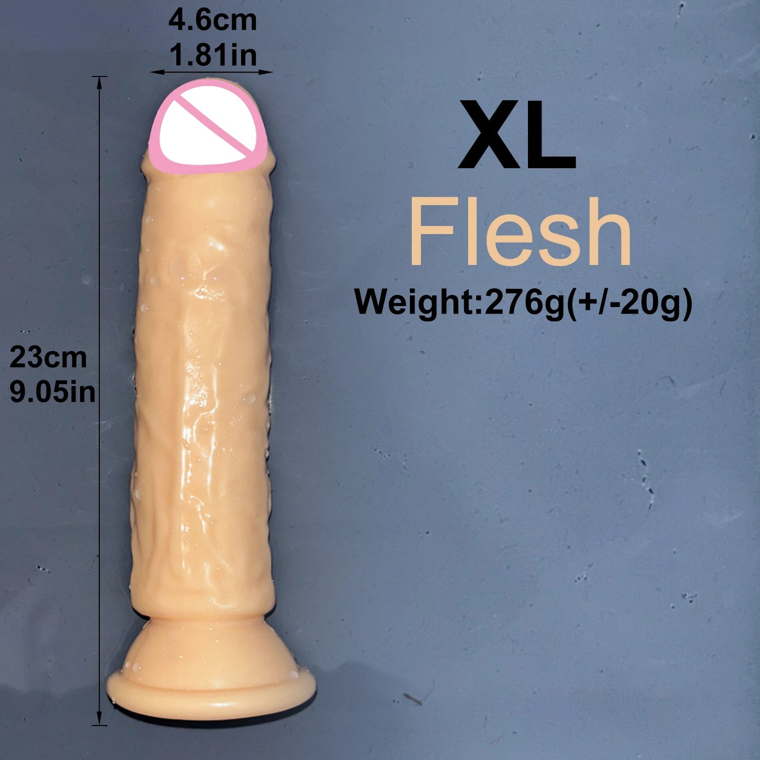 Realistic Jelly Dildo with Suction Cup – 6 Sizes for Women & Men