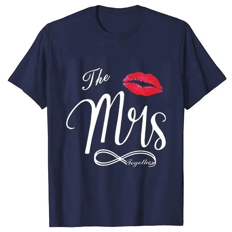 Couple Matching Shirts Outfits Set for Couples Him and Her Husband Wife T-shirts Anniversary Gifts Clothes Dating Couples Tshirt