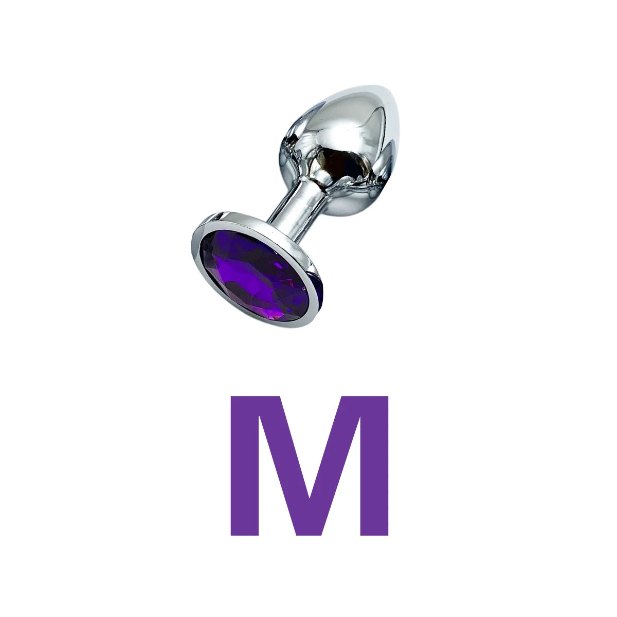 Metal Anal Plug Set with Jewel Base – 5 Sizes for Beginners to Advanced
