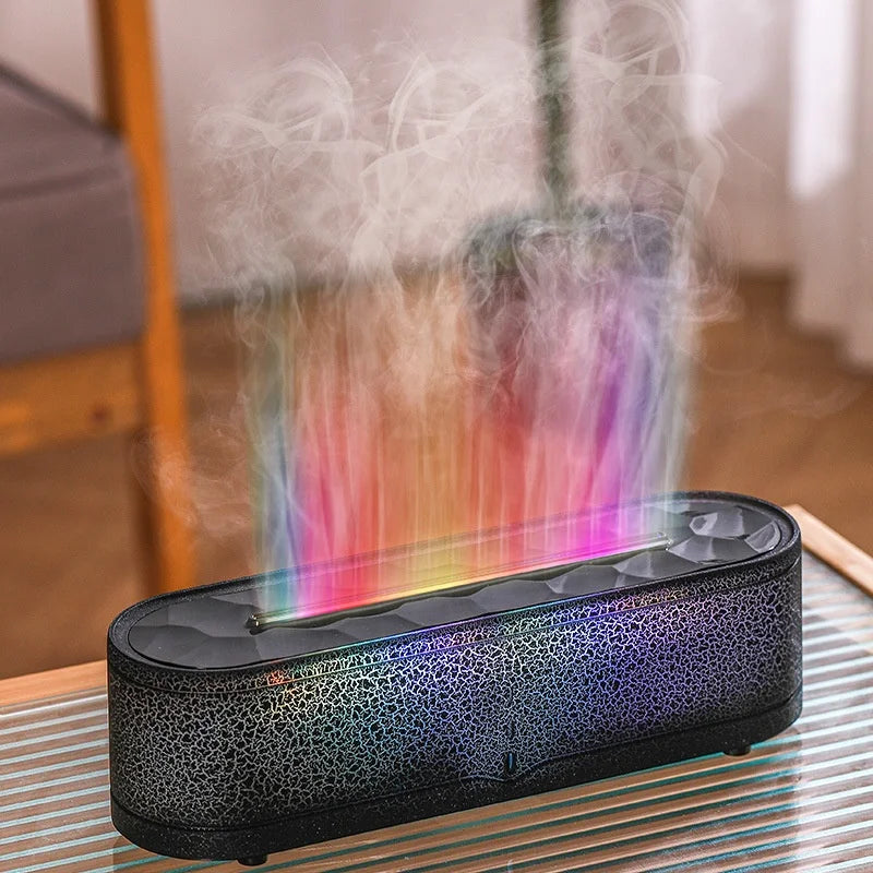 Colorful Flames Air Humidifier Essential Oils Humidifiers Flame Aroma Humidifier Fragrance Diffuser Home Aromatherapy Diffuser