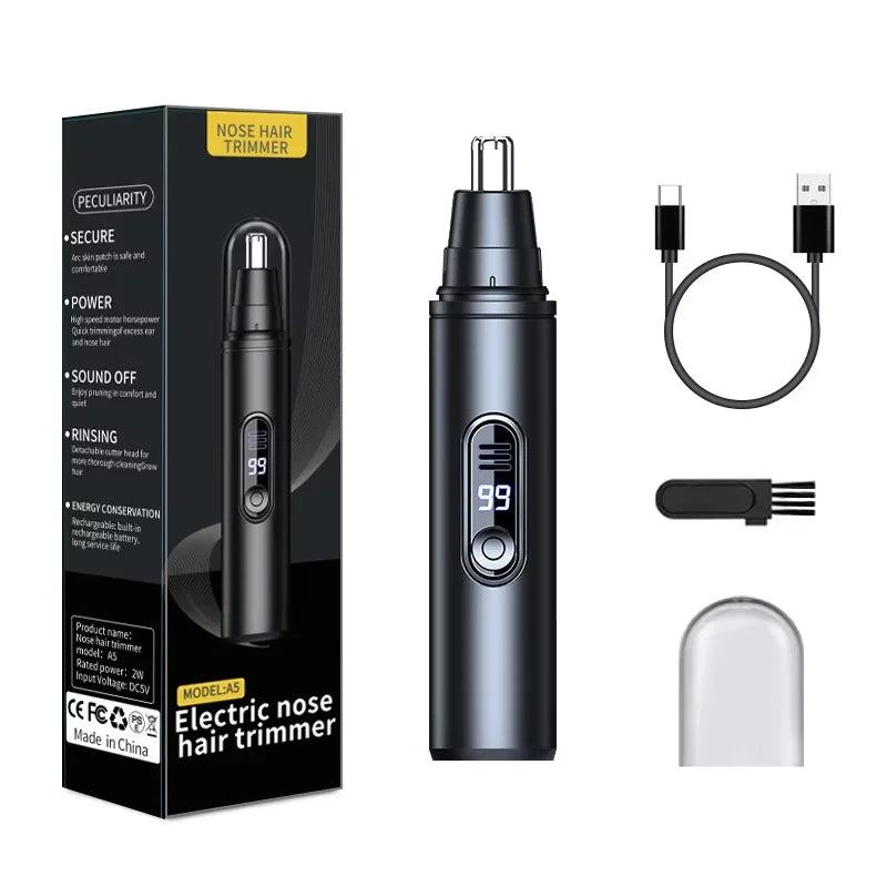 Mini Pocket Nose Hair Trimmer Portable Painless Ear And Eyebrow Clipper Waterproof for Men And Women