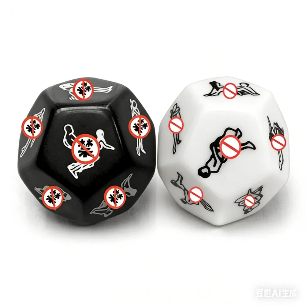 12-Position Erotic Sex Dice for Gay Couples - Romance Humour Party Game, Adult Gambling Craps Sex Toy Gift  Sex Toys for Couples