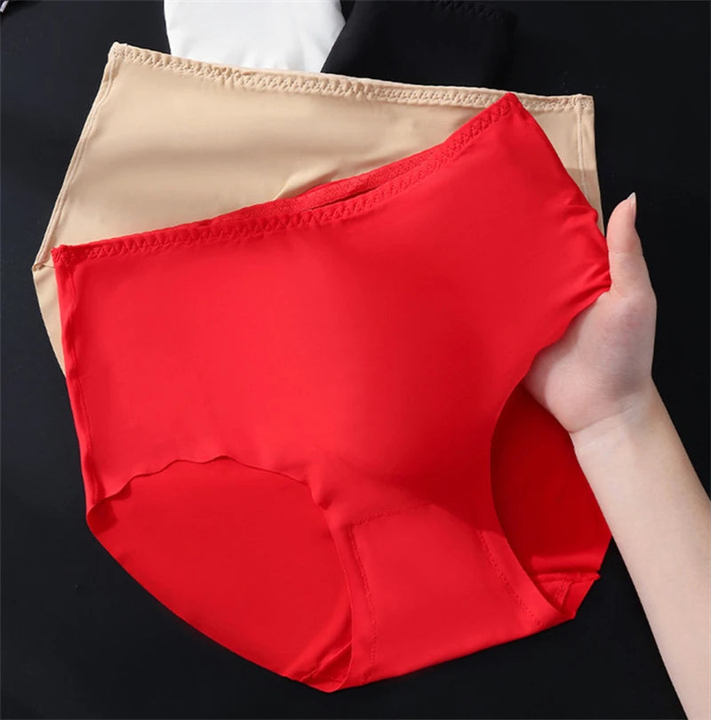 Men's Plus Size Bikini Underwear – Seamless Ice Silk Intimate Briefs