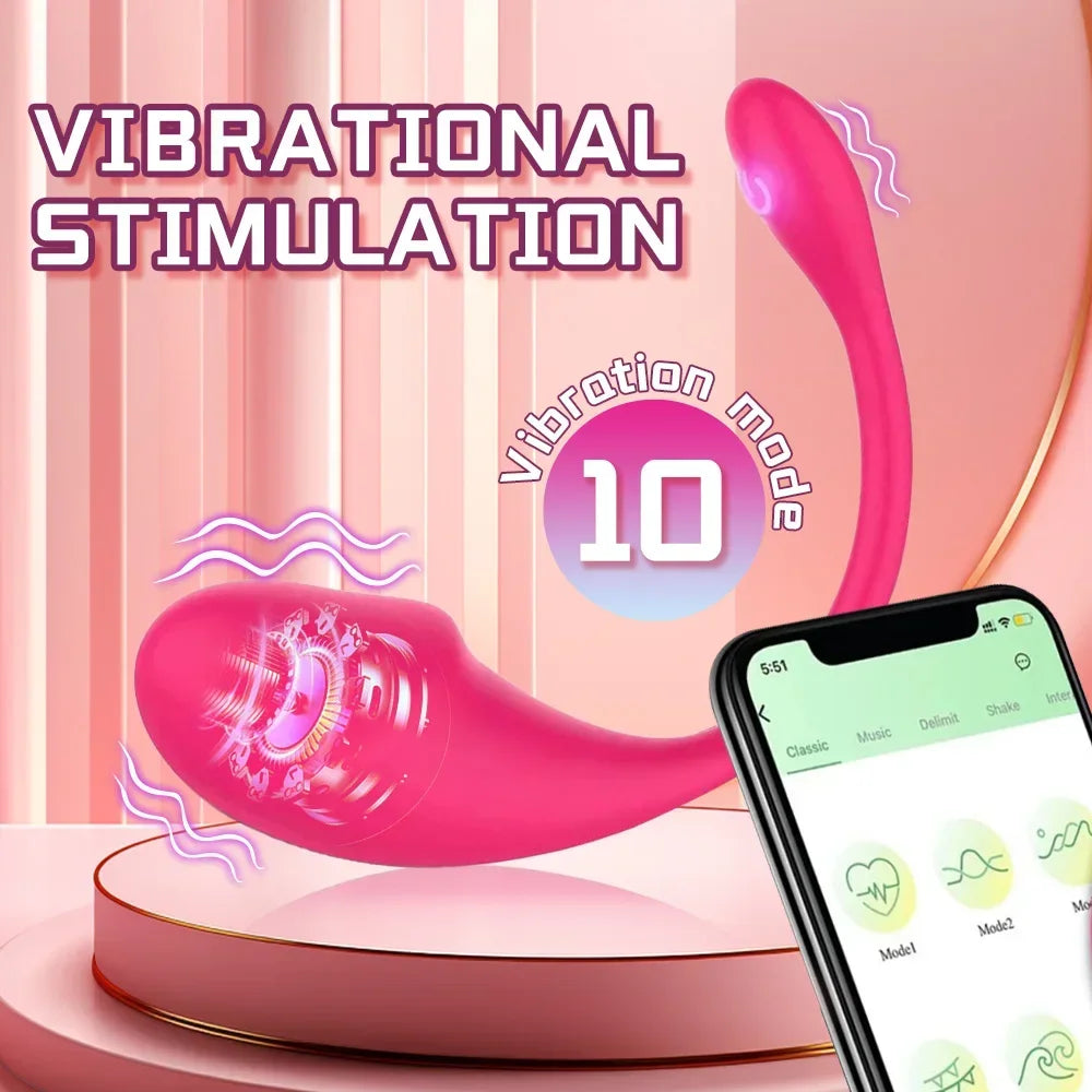 Wireless G Spot Vibrator for Women APP Bluetooth Vibrating Egg Clitoris Stimulator Dildo Wear Vagin Massger Adult Sex Toy Couple