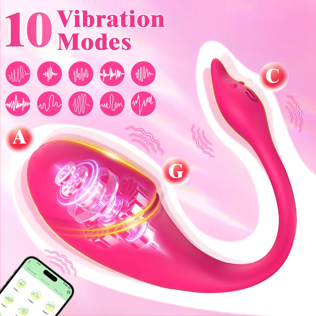 Wireless APP Couples Vibrator Clitoris Stimulator for Women Female G Spot Vagina Vibrating Massager Beginner Sex Toy Adult Goods