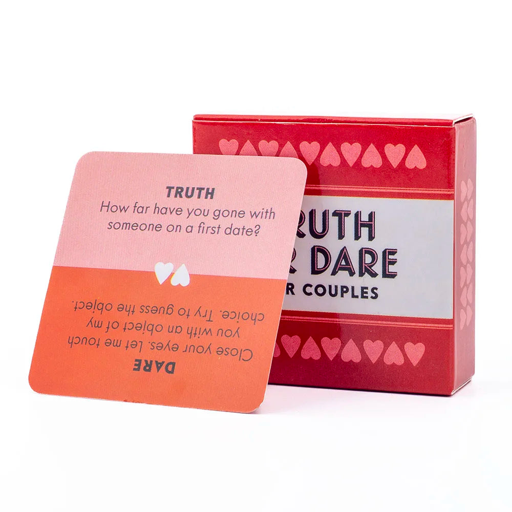 Truth or Dare for Couples Card Game – 51 Fun Date Night Challenges & Questions | Adult Party Game for Couples
