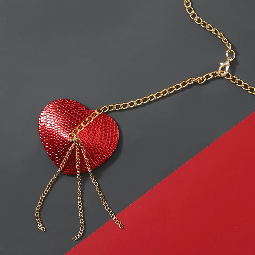 Sexy Metal Chain Linked Nipple Cover With Choker Nipple Pasties  Reusable Women Bondage Choker Collar Body Chain Sex Games Toys