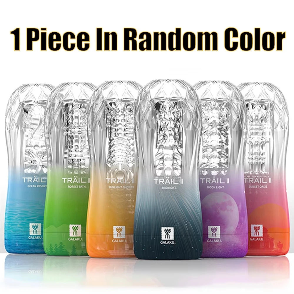 Male Masturbator Pocket Pussy Cup – Soft Transparent Vacuum Stroker