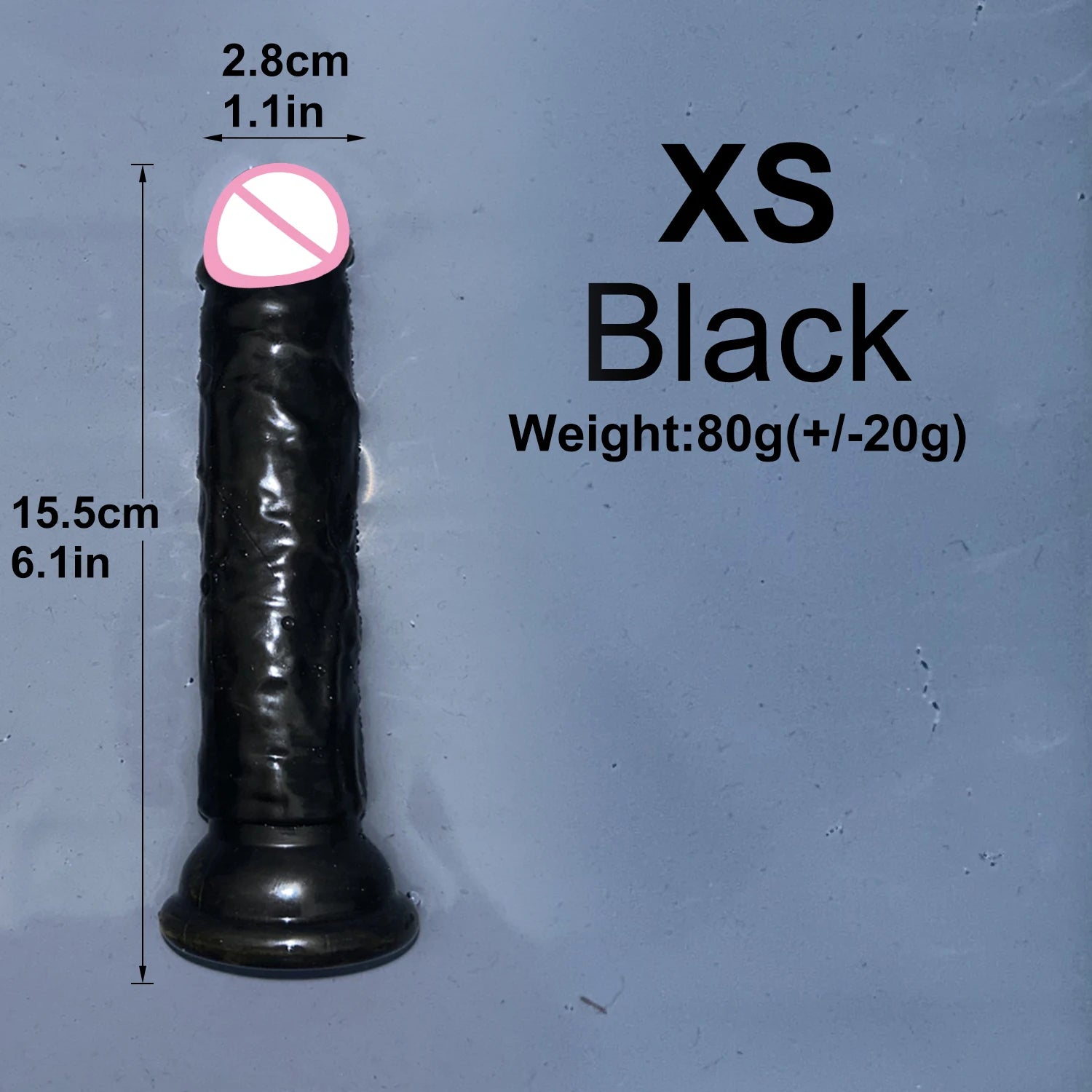 Realistic Jelly Dildo with Suction Cup – 6 Sizes for Women & Men