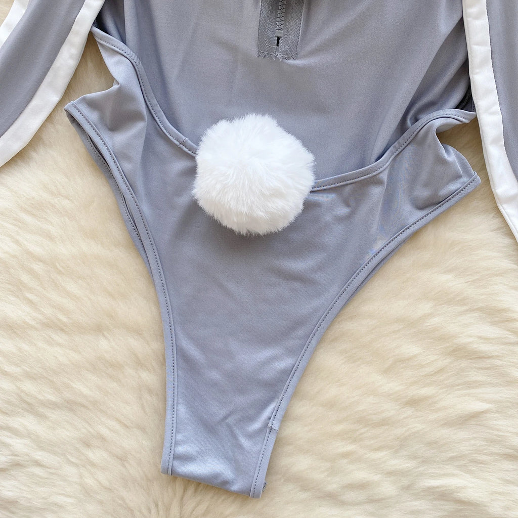 Sexy Sweet Cute Hotsweet Women's Jumpsuit Rabbit Girl Roleplay Cosplay Costume Shirt Hollow Out Backless Sexy Lingerie Jumpsuit