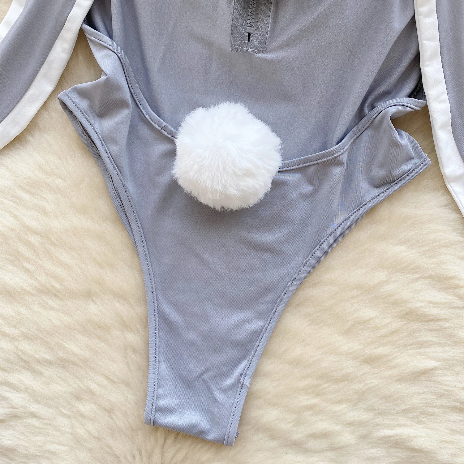 Sexy Sweet Cute Hotsweet Women's Jumpsuit Rabbit Girl Roleplay Cosplay Costume Shirt Hollow Out Backless Sexy Lingerie Jumpsuit