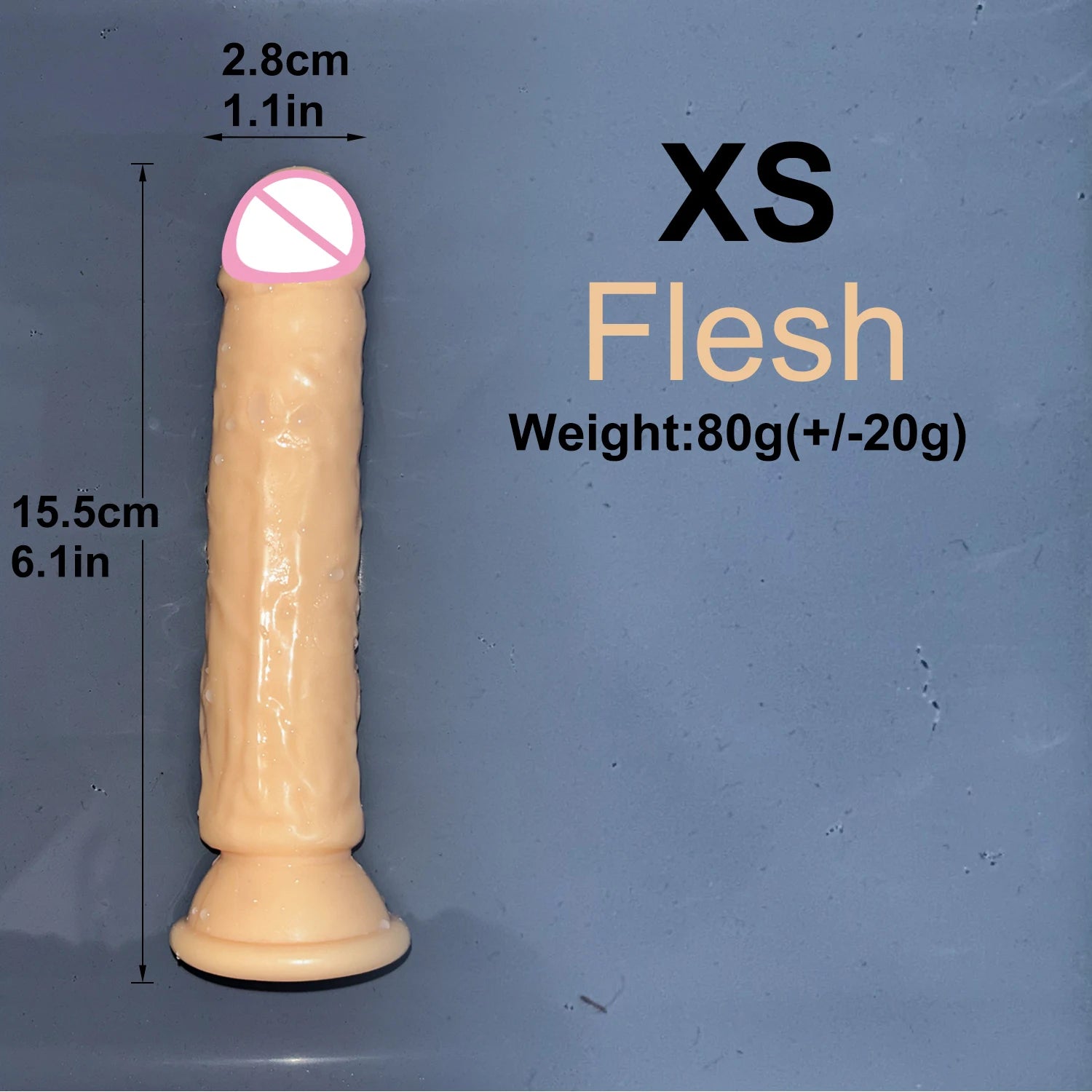 Realistic Jelly Dildo with Suction Cup – 6 Sizes for Women & Men
