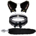 Fox Tail Anal Plug Cosplay Set – Cat Ears, Collar & Bow-Knot Accessories