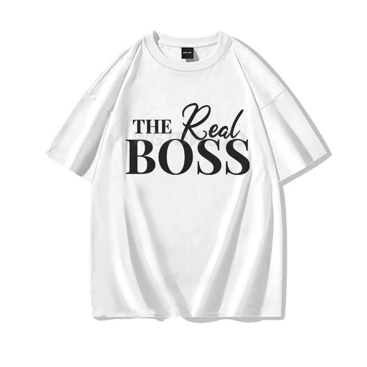 The Boss & The Real Boss Matching T-shirts Couples Matching Outfits Gifts Funny Letter Print Valentine's Day Men Women Clothing