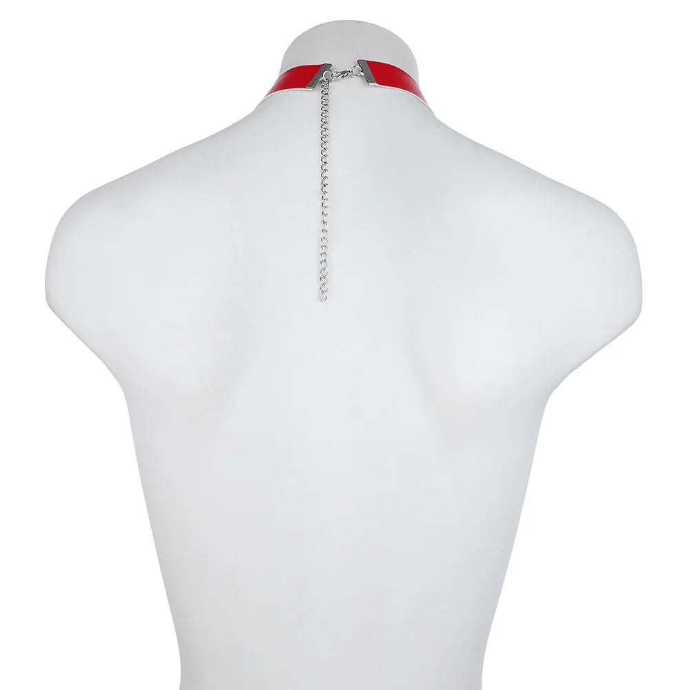 Sexy Metal Chain Linked Nipple Cover With Choker Nipple Pasties  Reusable Women Bondage Choker Collar Body Chain Sex Games Toys