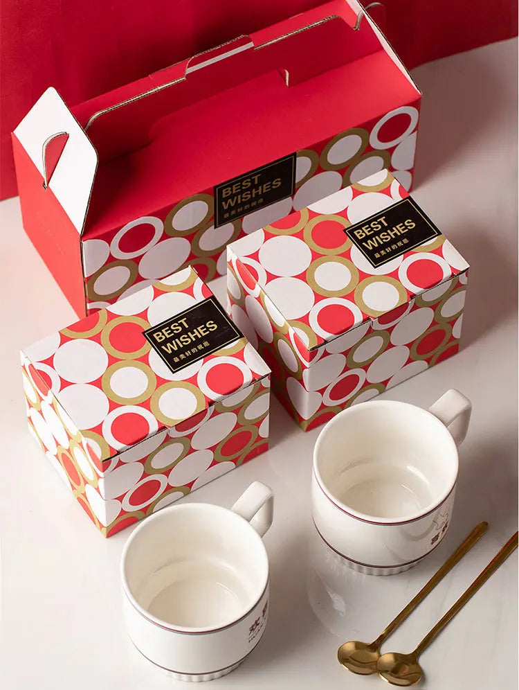 Wedding cup A pair of mugs wedding gift to the couple boudoir couple cup gift box with hand gifts