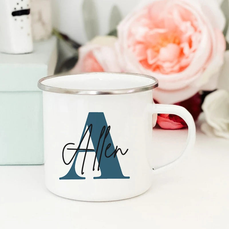 Personalized Mug Initial with Name Cup Custom Coffee Mugs Bachelorette Party Team Groomsman Cups Wedding Birthday Gifts for Men