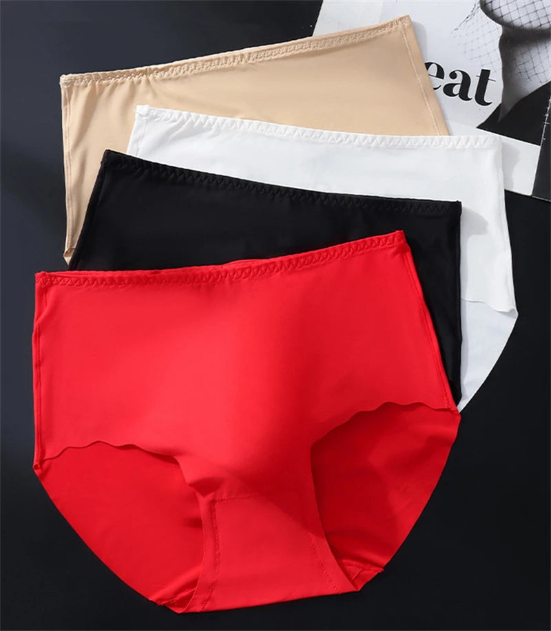Men's Plus Size Bikini Underwear – Seamless Ice Silk Intimate Briefs