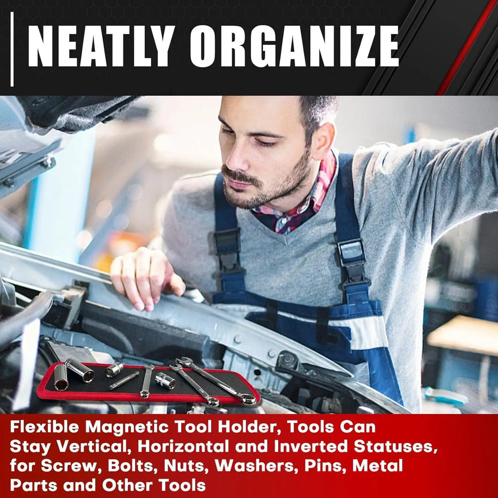 New Magnetic Tool Mat, Space Saving Wall Mount, Quick Organization, Improve Workshop Efficiency, Portable Tool Rack and Pad