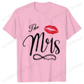 Personalized Mr. and Mrs. Shirt,Wifey Hubby T-shirts,Just Married Tops,Wedding Anniversary Gift,Matching Couples Lover Shirts