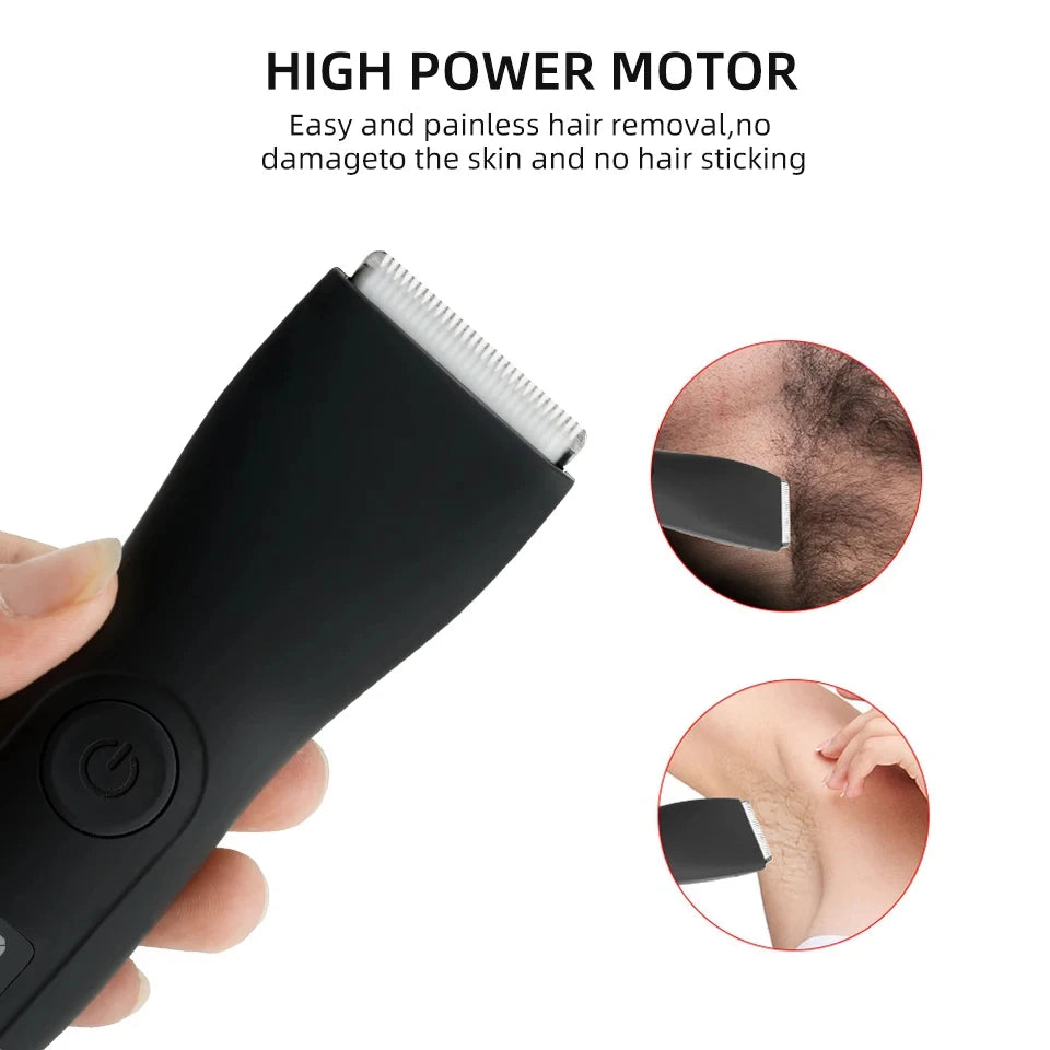 HOMEFISH Body Shaver Groomer Arm Beard Razor & Mens Body Hair Trimmer for Men Balls Women Lady Shaver Hair Removal Trimmer Groin
