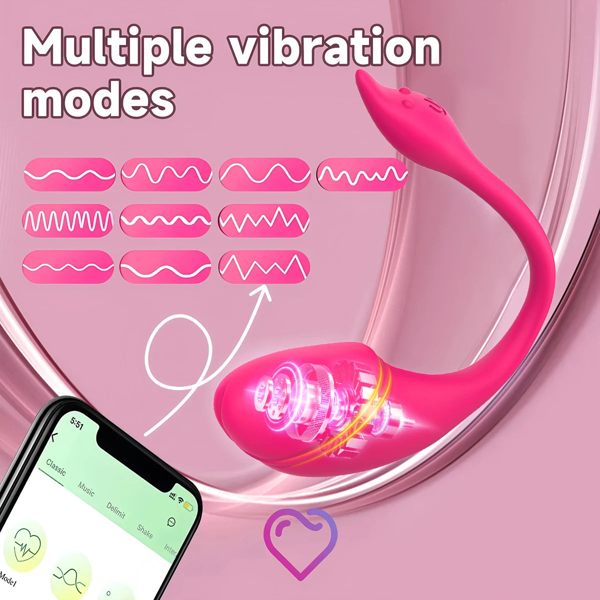Wireless APP Couples Vibrator Clitoris Stimulator for Women Female G Spot Vagina Vibrating Massager Beginner Sex Toy Adult Goods